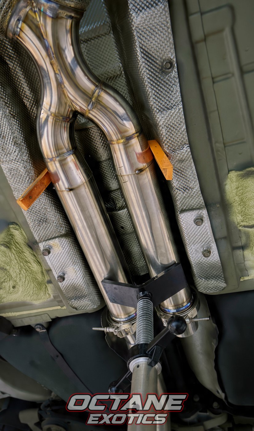Mid-pipe — underside