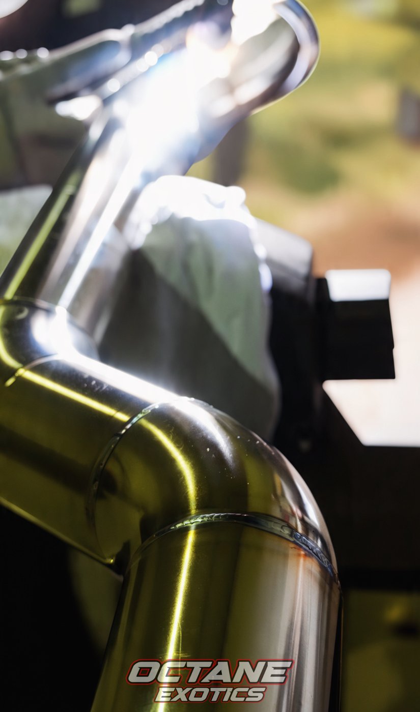 Polished cannon muffler