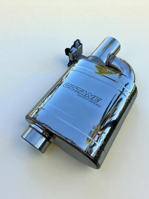Electronic Valved Muffler – 2.5" & 3" | Octane Exhaust Systems
