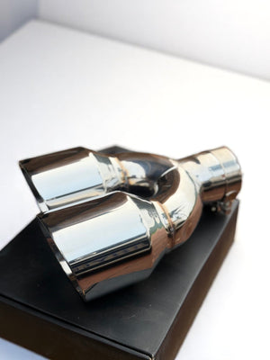 Twin Rolled Exhaust Tips – 304 Stainless Steel