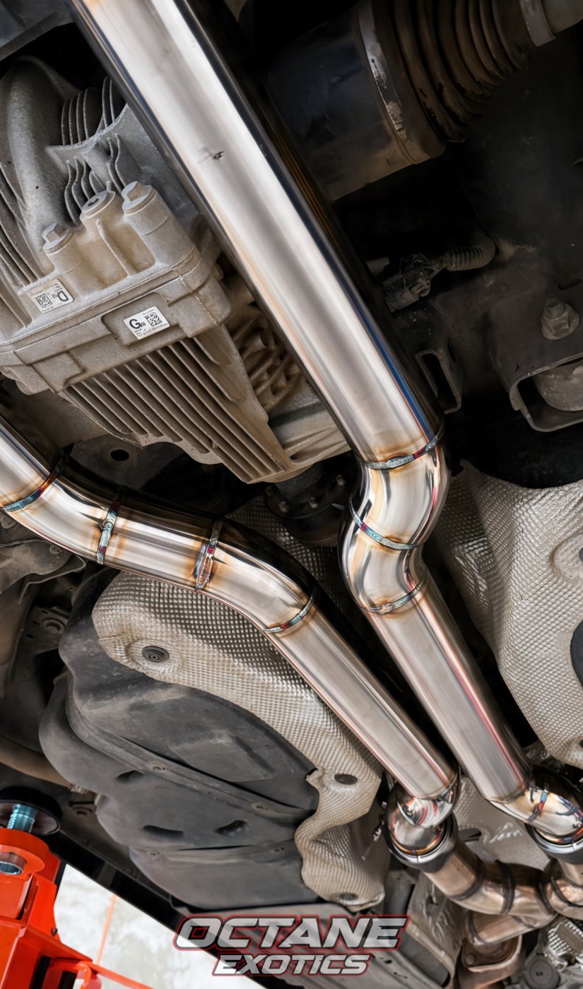 Catless downpipe